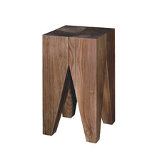 Ladda upp bild till gallerivisning, Backenzahn pall / sidobord valnöt