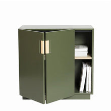 Ladda upp bild till gallerivisning, Green Khaki / Natural leather