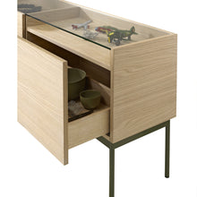 Ladda upp bild till gallerivisning, Glas / White Stained Oak / Green Khaki