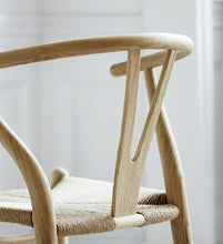 Ladda upp bild till gallerivisning, CH24 Y-stolen - Ek/naturflätat papperssnöre