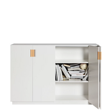 Ladda upp bild till gallerivisning, Frame förvaringsskåp i vitt med öppen dörr