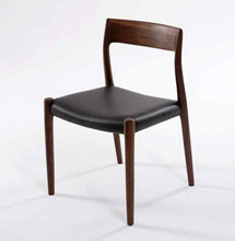 Ladda upp bild till gallerivisning, Walnut / Black leather