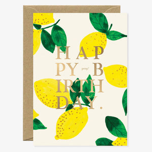Happy Birthday Lemon Card